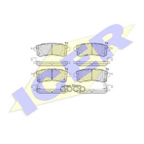 Комплект тормозных колодок ICER 182052 в Автодок