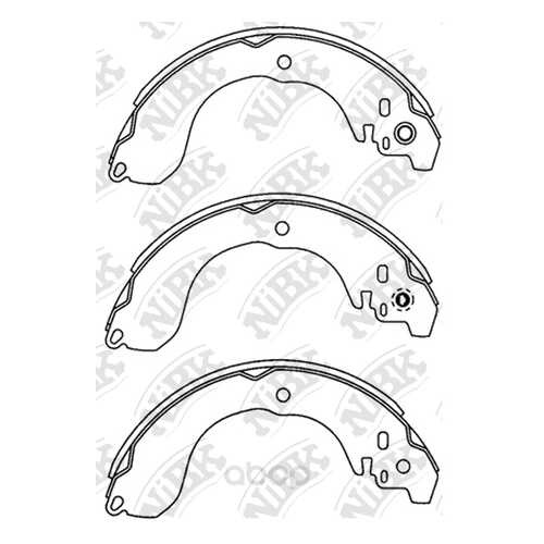 Комплект тормозных колодок NiBK FN1264 в Автодок