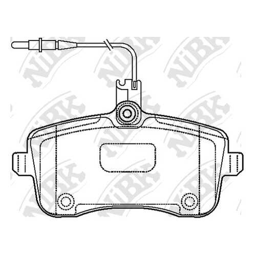 Комплект тормозных колодок NiBK PN0469W в Автодок