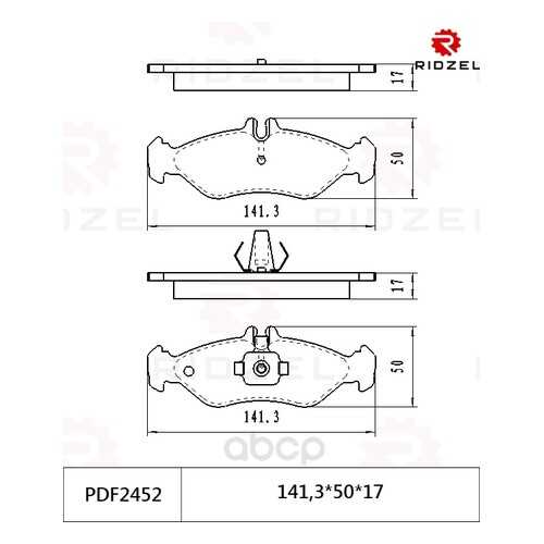 Комплект тормозных колодок RIDZEL PDF2452 в Автодок