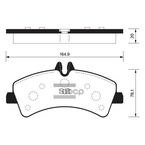 Комплект тормозных колодок Sangsin brake SP1426 в Автодок