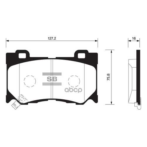 Комплект тормозных колодок Sangsin brake SP1471 в Автодок