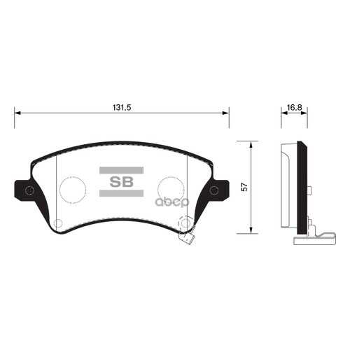 Комплект тормозных колодок Sangsin brake SP1502 в Автодок