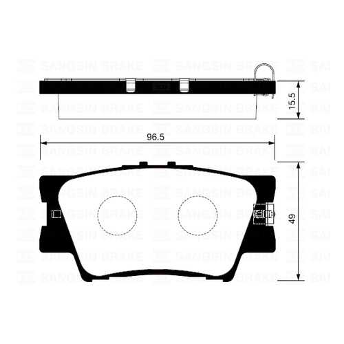 Комплект тормозных колодок Sangsin brake SP2081 в Автодок