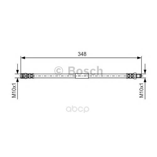 Шланг тормозной системы Bosch 1987476080 задний в Автодок