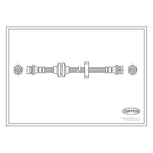 Шланг тормозной системы CORTECO 19030301 в Автодок
