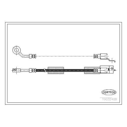 Шланг тормозной системы CORTECO 19032488 в Автодок