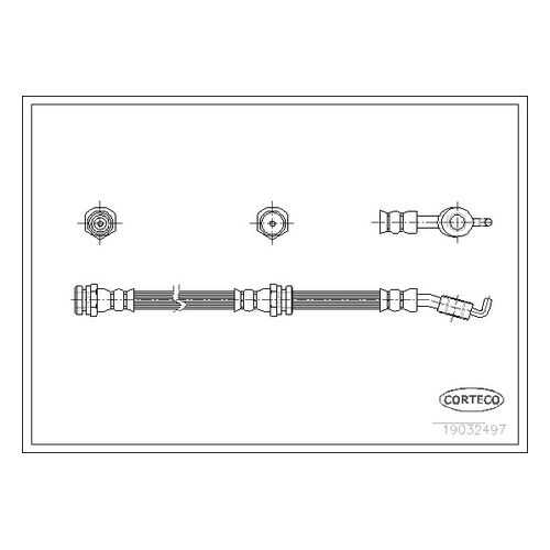 Шланг тормозной системы CORTECO 19032497 в Автодок