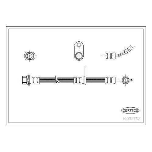 Шланг тормозной системы CORTECO 19032732 в Автодок