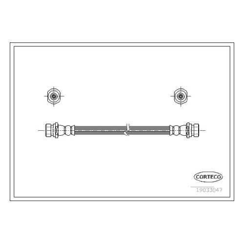 Шланг тормозной системы CORTECO 19033047 в Автодок
