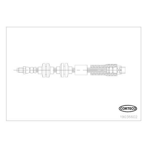 Шланг тормозной системы CORTECO 19036602 в Автодок