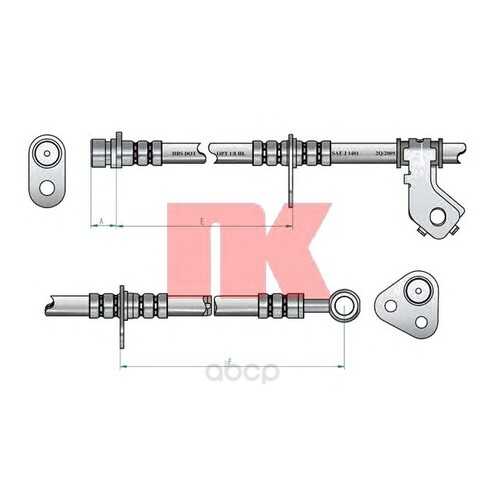 Шланг тормозной системы Nk 852633 передний левый в Автодок