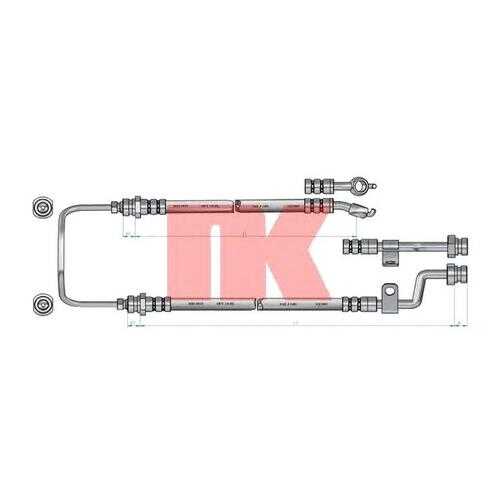 Шланг тормозной системы Nk 853514 в Автодок