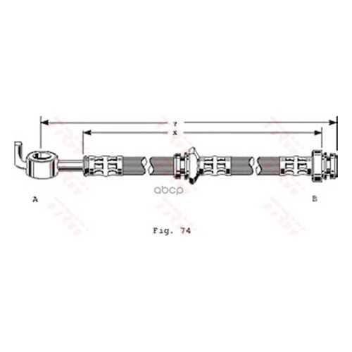 Шланг тормозной системы TRW для PHD123 задний в Автодок