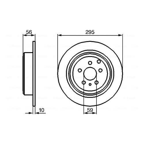 Тормозной диск Bosch 0986478435 в Автодок