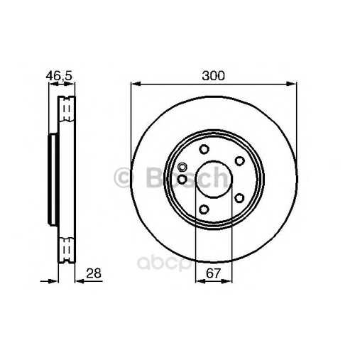 Тормозной диск Bosch 0986478876 передний в Автодок