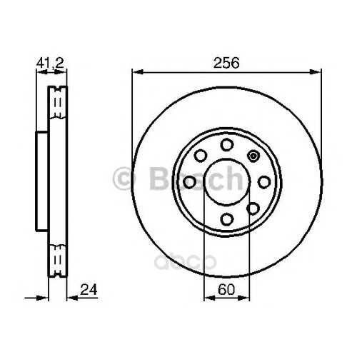 Тормозной диск Bosch 0986478881 передний в Автодок