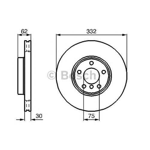 Тормозной диск Bosch 0986478974 в Автодок