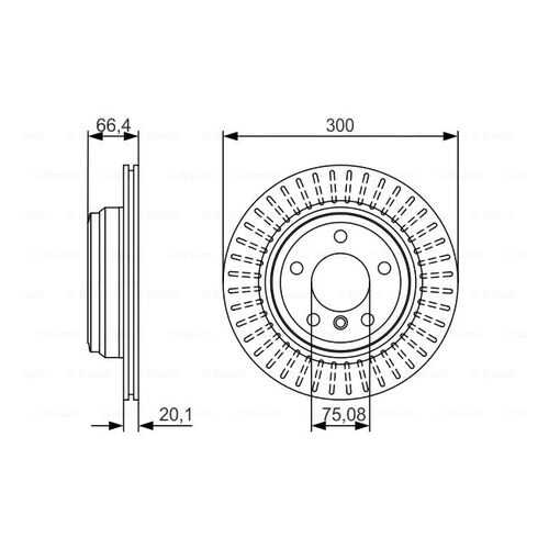 Тормозной диск Bosch 0986479045 в Автодок