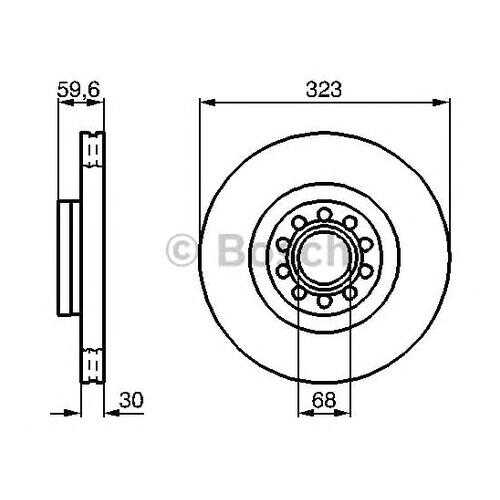 Тормозной диск Bosch 0986479060 в Автодок