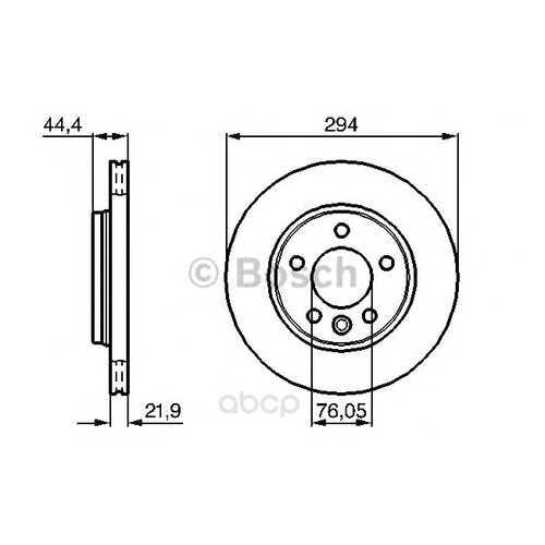 Тормозной диск Bosch 0986479097 в Автодок