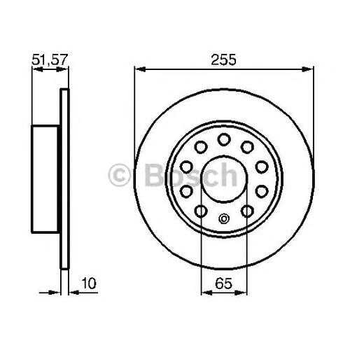 Тормозной диск Bosch 0986479099 в Автодок