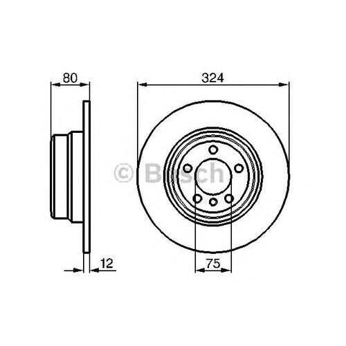 Тормозной диск Bosch 0986479167 в Автодок