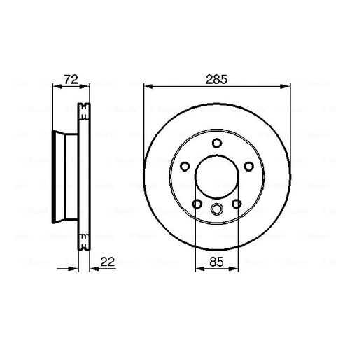 Тормозной диск Bosch 0986479212 в Автодок