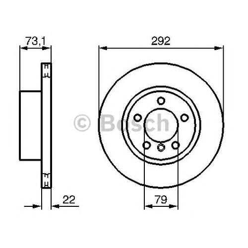 Тормозной диск Bosch 0986479214 в Автодок