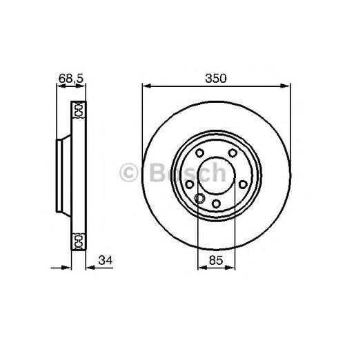 Тормозной диск Bosch 0986479249 в Автодок