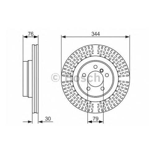 Тормозной диск Bosch 0986479489 в Автодок