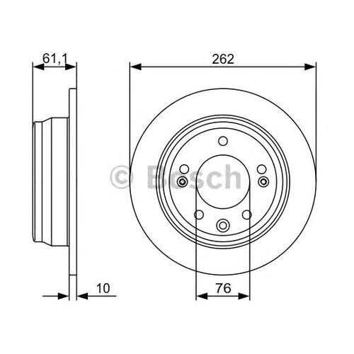 Тормозной диск Bosch 0986479508 в Автодок