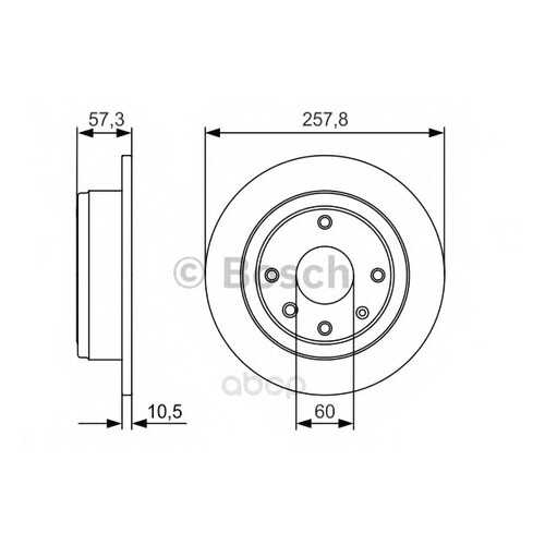 Тормозной диск Bosch 0986479985 задний в Автодок