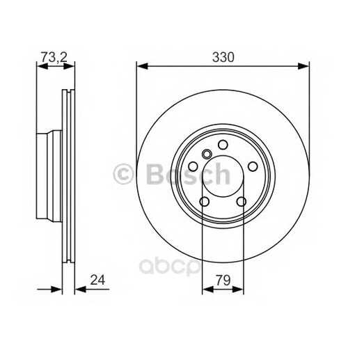 Тормозной диск Bosch 0986479A06 передний в Автодок