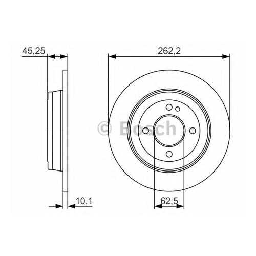 Тормозной диск Bosch 0986479A44 в Автодок