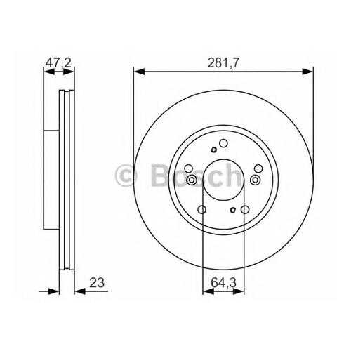 Тормозной диск Bosch 0986479S47 в Автодок