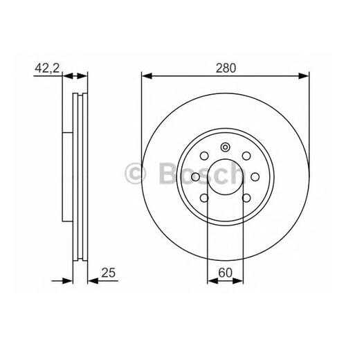 Тормозной диск Bosch 0986479S55 в Автодок