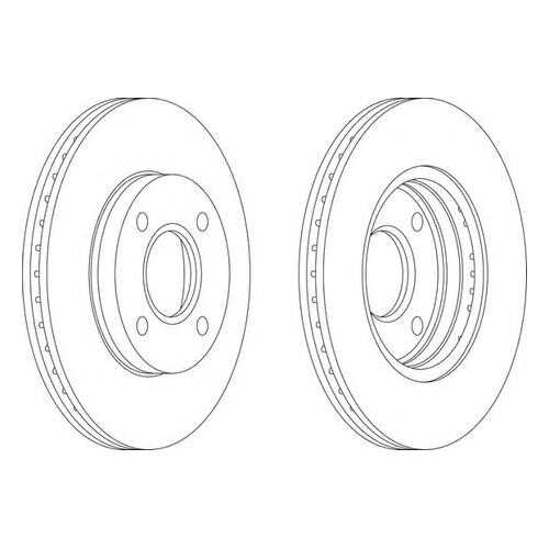 Тормозной диск FERODO DDF1072 в Автодок