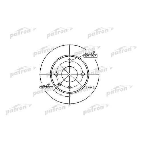 Тормозной диск PATRON PBD1650 в Автодок