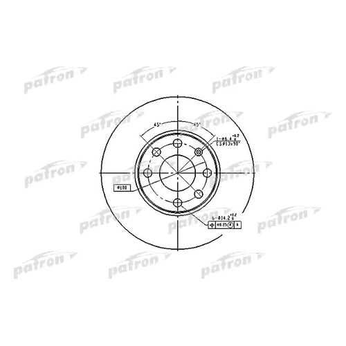 Тормозной диск PATRON PBD4042 в Автодок