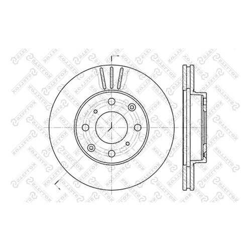 Тормозной диск Stellox 6020-2615V-SX в Автодок