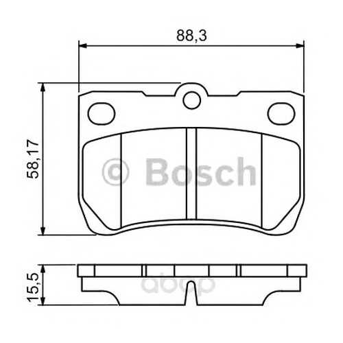 Тормозные колодки дисковые Bosch 0986494253 в Автодок