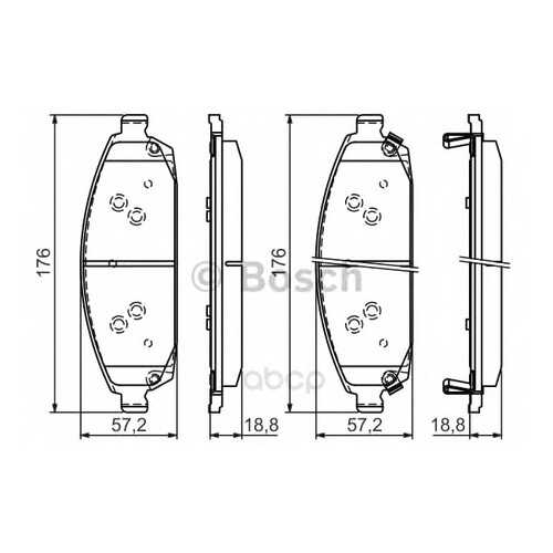 Тормозные колодки дисковые Bosch 0986494370 в Автодок