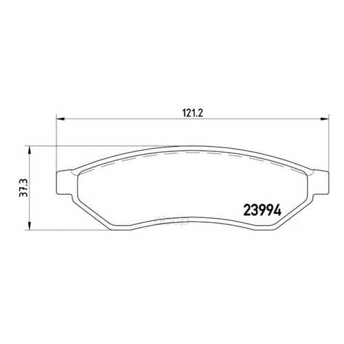 Тормозные колодки дисковые brembo P10008 в Автодок