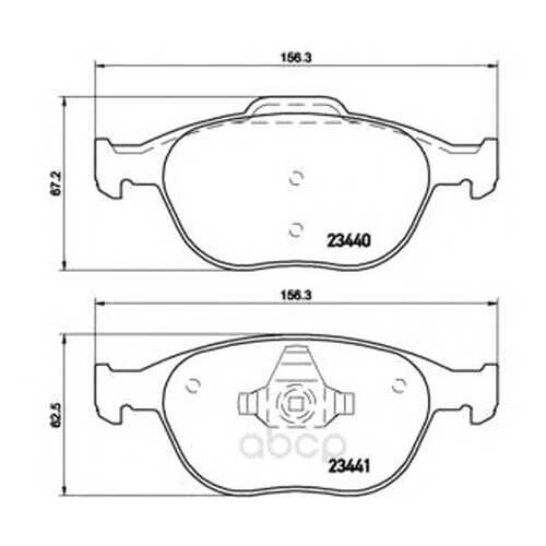 Тормозные колодки дисковые brembo P24071 в Автодок