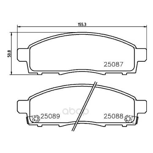 Тормозные колодки дисковые brembo P54055 в Автодок