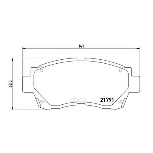 Тормозные колодки дисковые brembo P83027 в Автодок