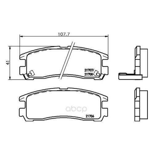 Тормозные колодки дисковые HELLA 8DB355027241 в Автодок