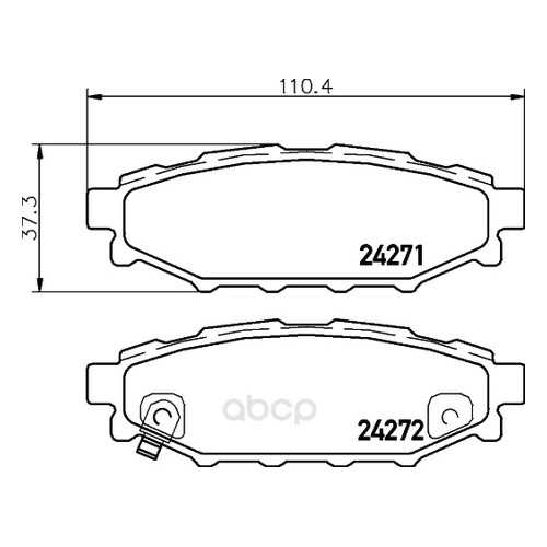 Тормозные колодки дисковые HELLA 8DB355028341 в Автодок