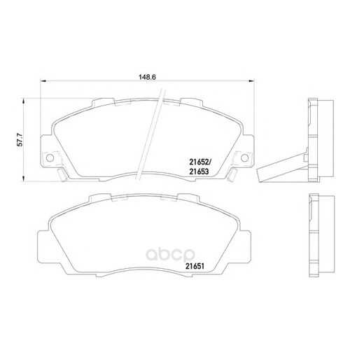 Тормозные колодки дисковые Textar 2165101 в Автодок